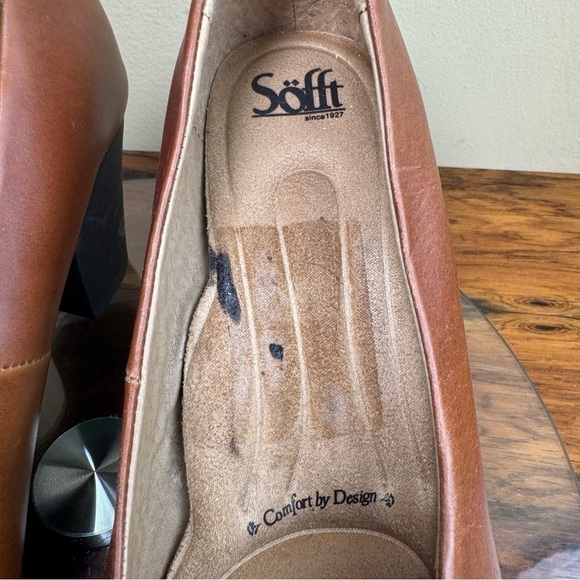 Sofft Shoes Nasia Brown Leather Workwear Comfort Pumps X142 - Picture 12 of 16